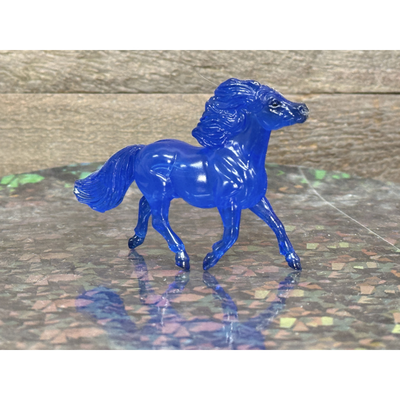Breyer Custom Horse Stablemate Glossy Blue Shetland Pony Clearware