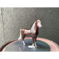 Breyer Custom Horse Classic New Mold Morgan Irridescent on Chestnut
