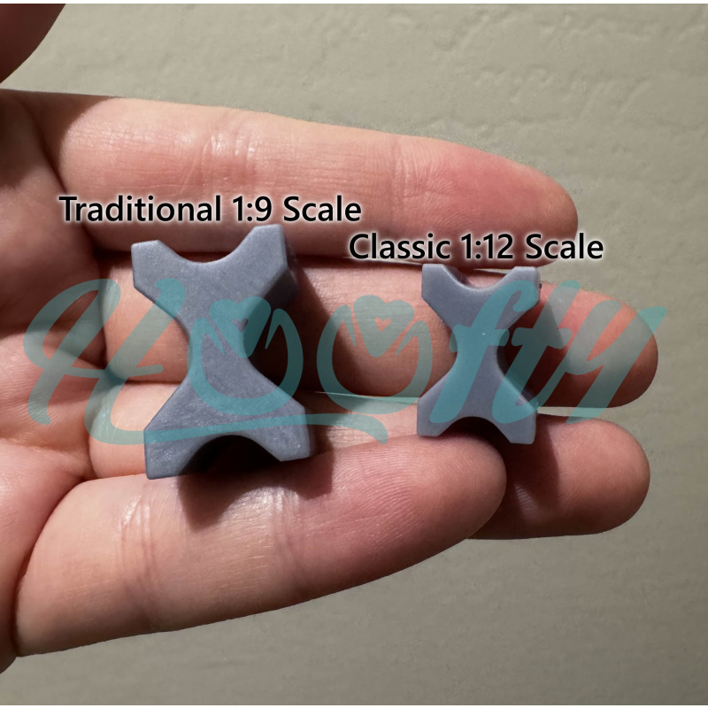 Classic 1:12 Scale Cavaletti Pole Riser Blocks (2-pack)- Performance Diorama Prop