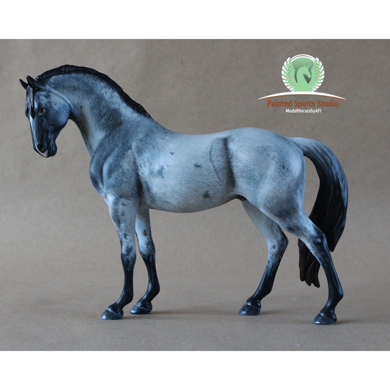 Cobalt Storm du Clos du Rohan - CM Breyer Spirit to blue roan