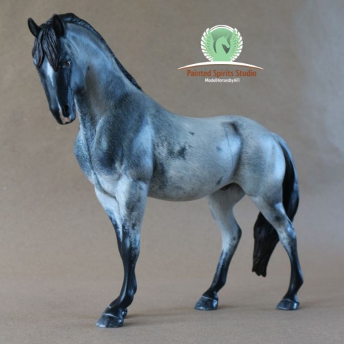 Cobalt Storm du Clos du Rohan - CM Breyer Spirit to blue roan