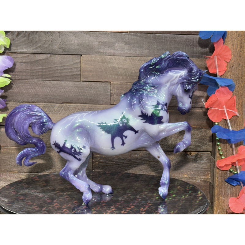 Breyer Custom Horse Traditional Croi Dampsha Halloween Scaredy Cat