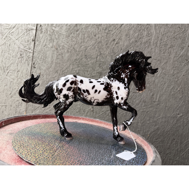 Breyer Custom Model Horse Fireheart Black Bay Full Blanket Appaloosa