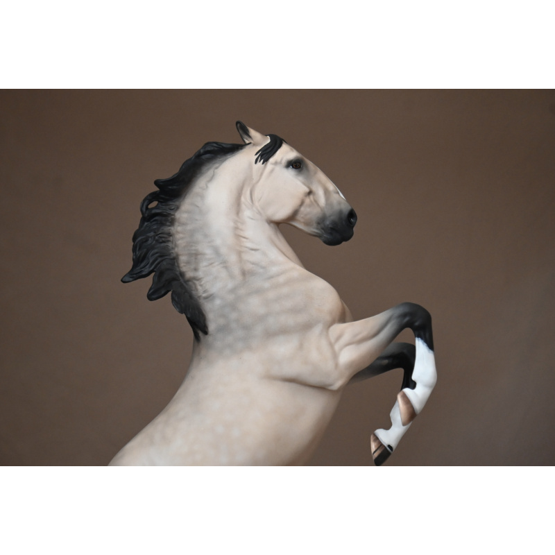 CM Breyer Adonis to a dappled buckskin