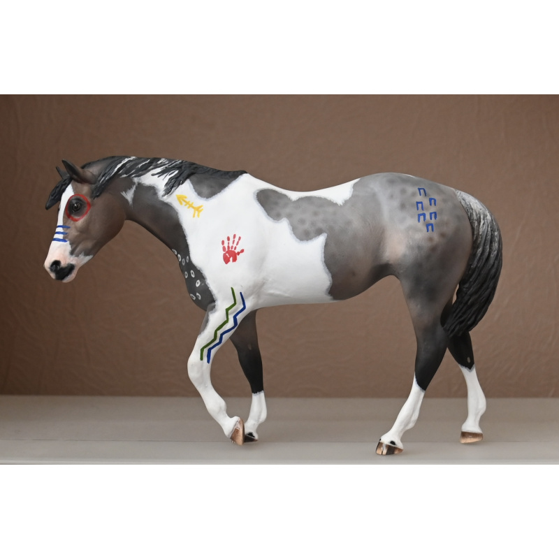 CM BREYER INDIAN PONY WITH NATIVE AMERICAN MARKINGS
