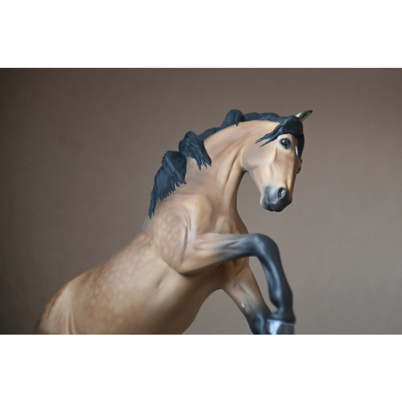 Custom Breyer Premier model Carman painted to a Pale Dappled Golden Buckskin