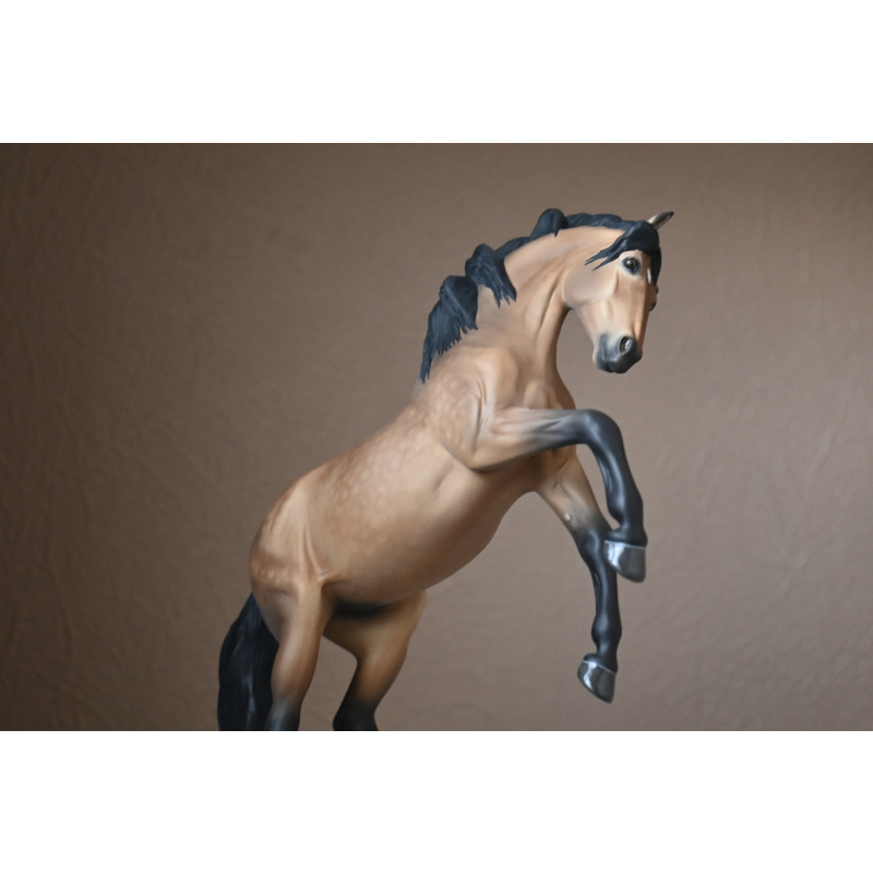 Custom Breyer Premier model Carman painted to a Pale Dappled Golden Buckskin