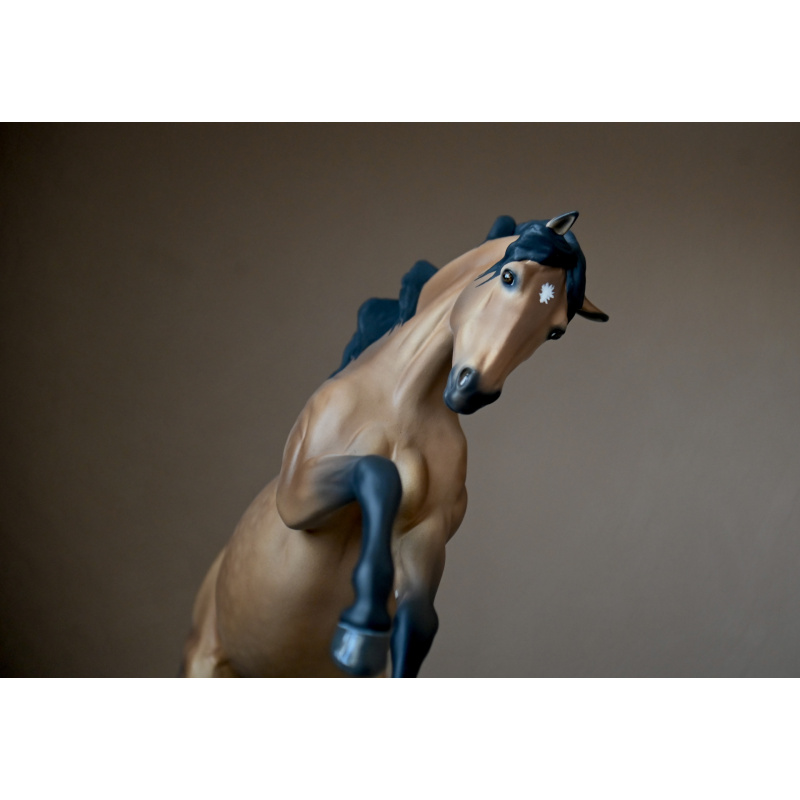Custom Breyer Premier model Carman painted to a Pale Dappled Golden Buckskin