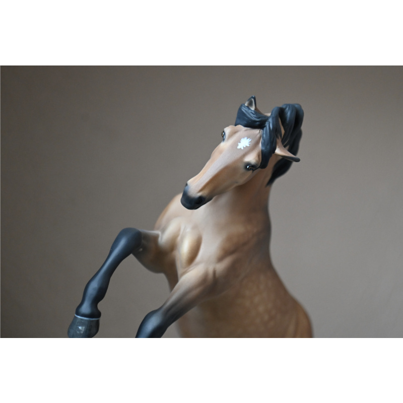 Custom Breyer Premier model Carman painted to a Pale Dappled Golden Buckskin