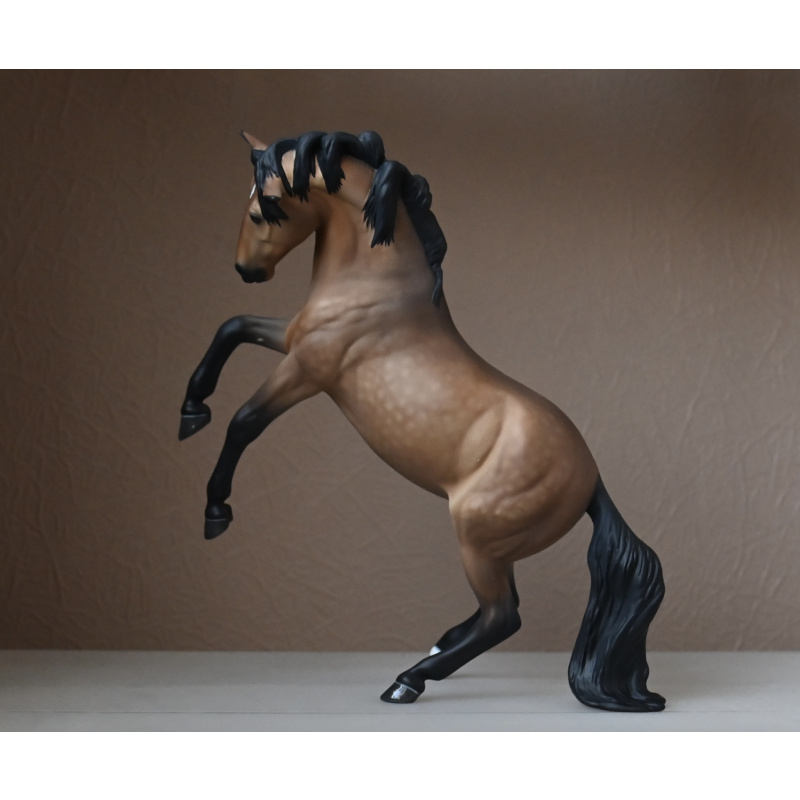 Custom Breyer Premier model Carman painted to a Pale Dappled Golden Buckskin