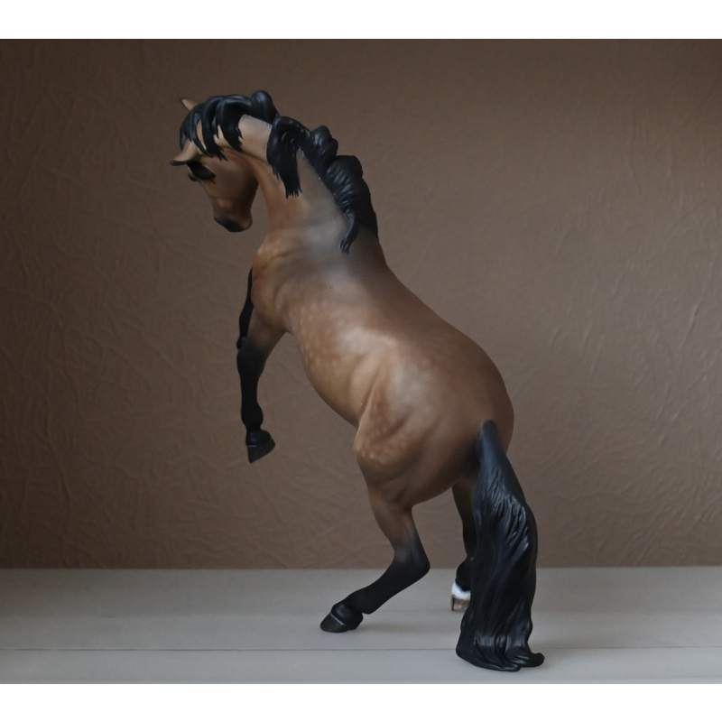 Custom Breyer Premier model Carman painted to a Pale Dappled Golden Buckskin