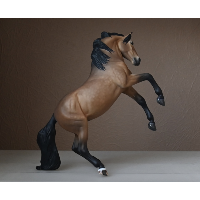 Custom Breyer Premier model Carman painted to a Pale Dappled Golden Buckskin