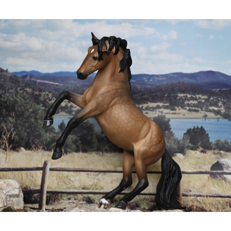 Custom Breyer Premier model Carman painted to a Pale Dappled Golden Buckskin