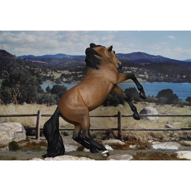 Custom Breyer Premier model Carman painted to a Pale Dappled Golden Buckskin