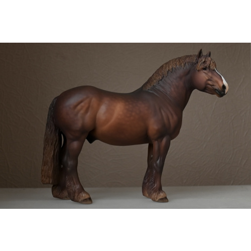 Custom Breyer Theo painted to a  Dappled Liver Chestnut