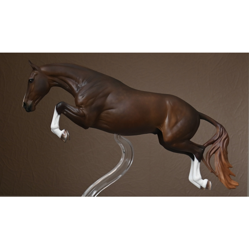 Custom Breyer Bristol painted to a  Dappled Liver Chestnut