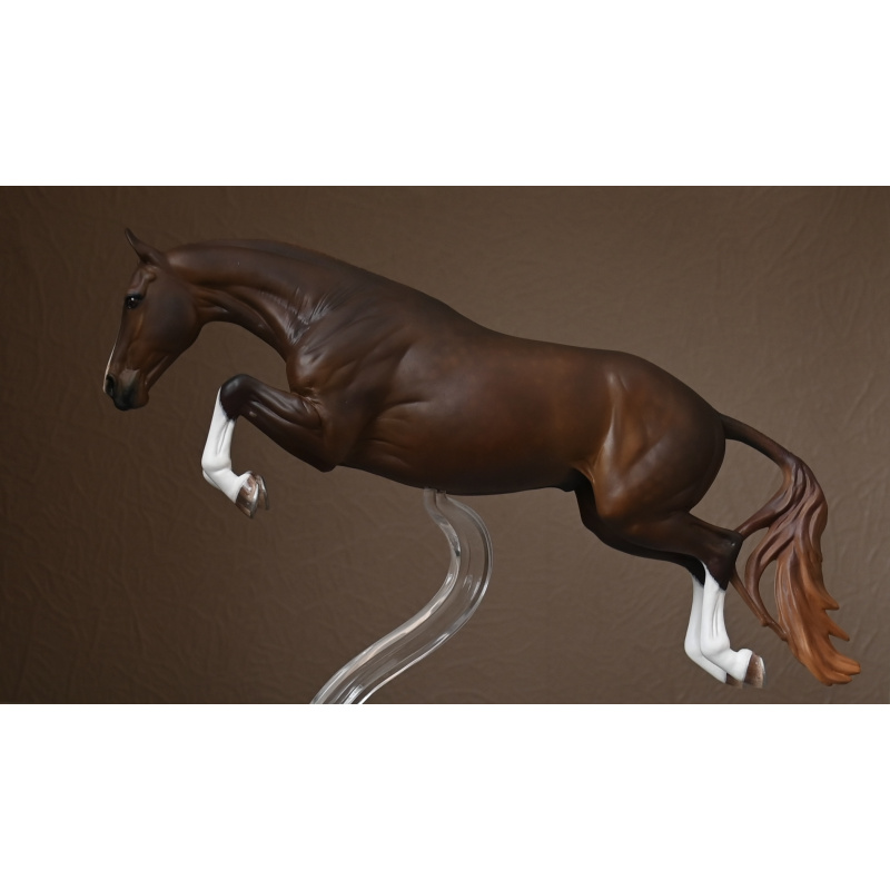 Custom Breyer Bristol painted to a  Dappled Liver Chestnut