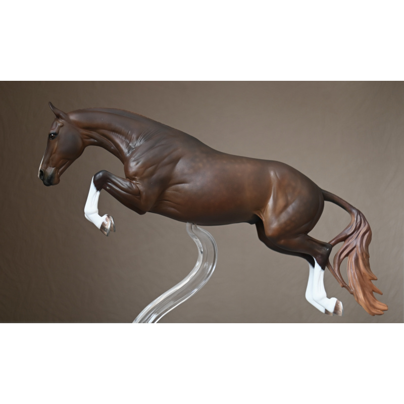 Custom Breyer Bristol painted to a  Dappled Liver Chestnut