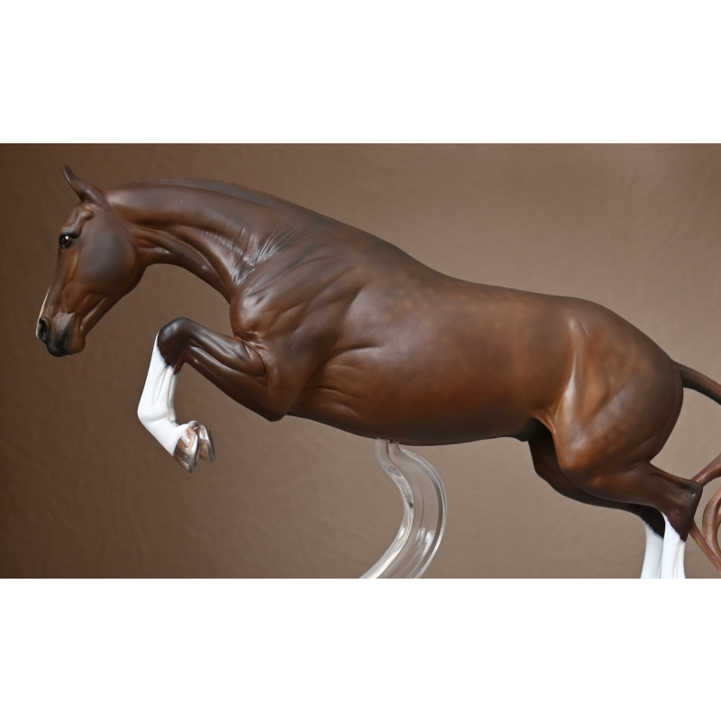 Custom Breyer Bristol painted to a  Dappled Liver Chestnut