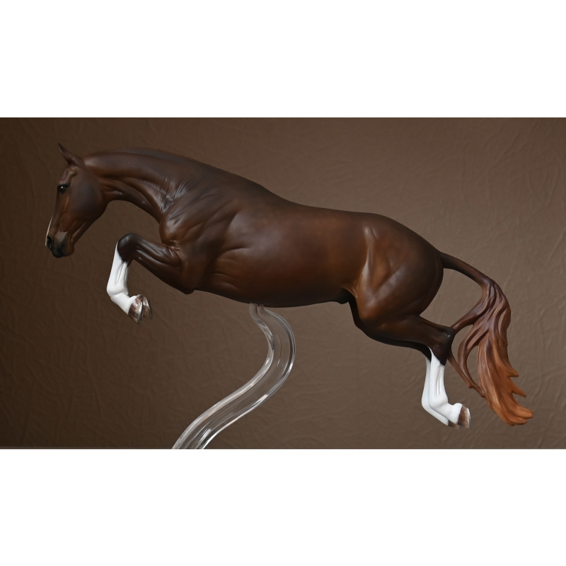 Custom Breyer Bristol painted to a  Dappled Liver Chestnut