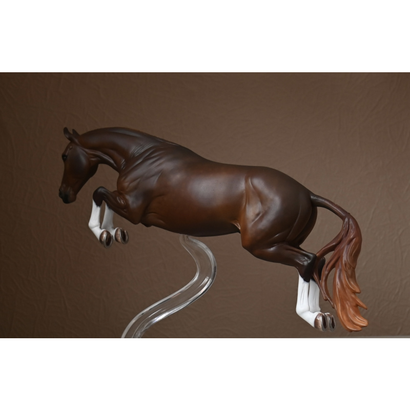 Custom Breyer Bristol painted to a  Dappled Liver Chestnut