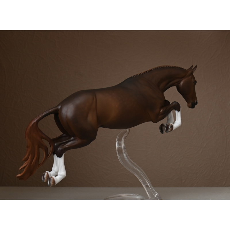 Custom Breyer Bristol painted to a  Dappled Liver Chestnut