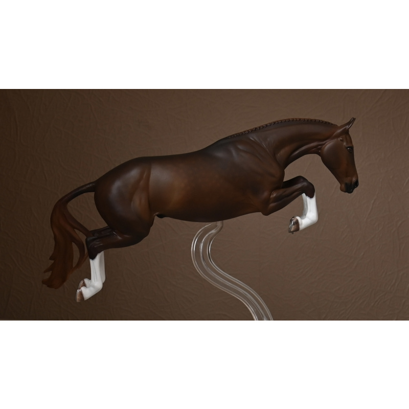 Custom Breyer Bristol painted to a  Dappled Liver Chestnut