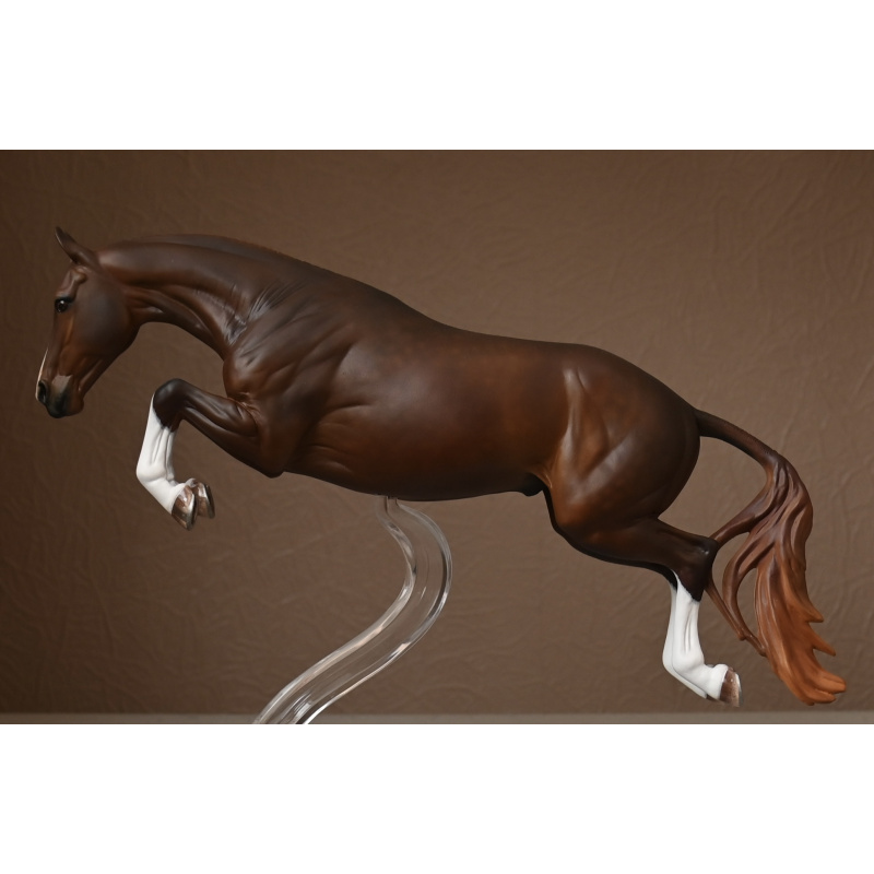 Custom Breyer Bristol painted to a  Dappled Liver Chestnut