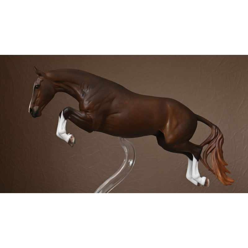 Custom Breyer Bristol painted to a  Dappled Liver Chestnut