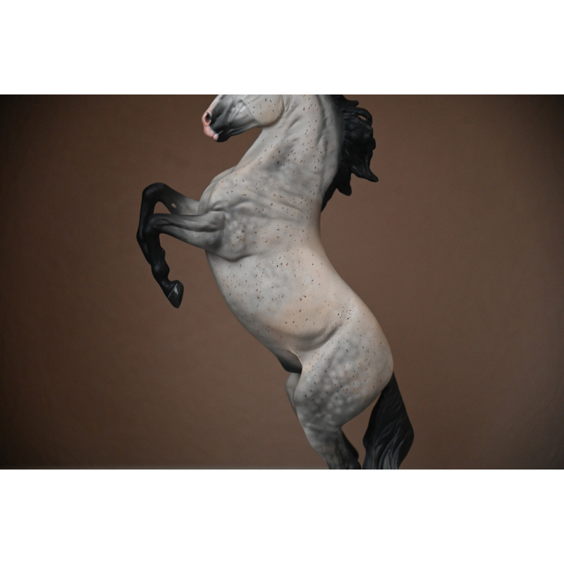 CUSTOM BREYER ADONIS TO A FLEABITTEN DAPPLED GREY WITH WARM UNDERTONES