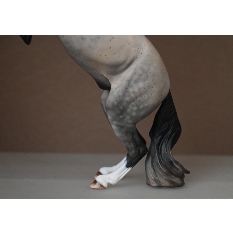 CUSTOM BREYER ADONIS TO A FLEABITTEN DAPPLED GREY WITH WARM UNDERTONES