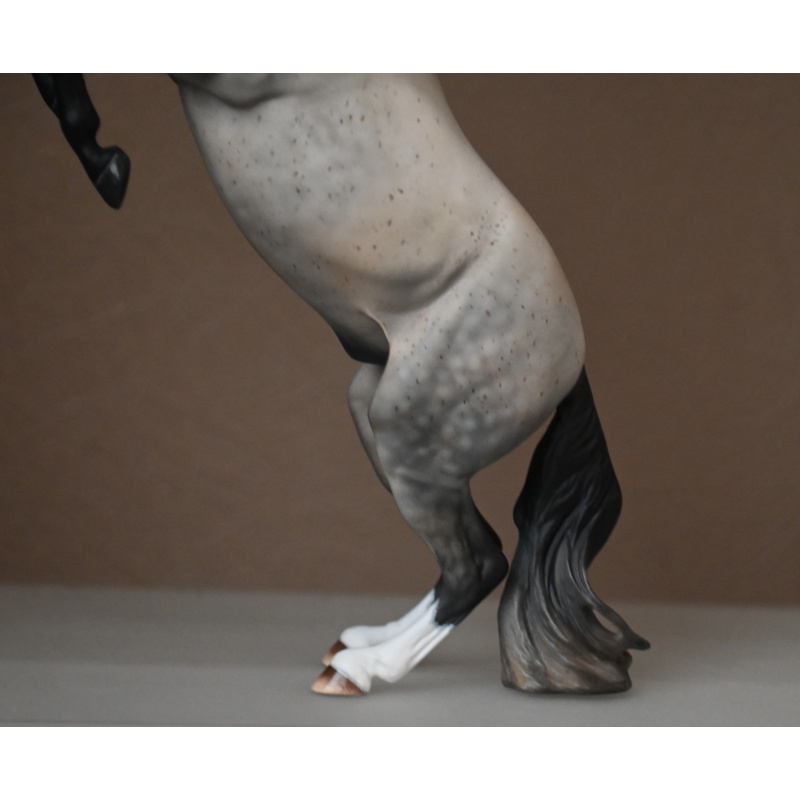 CUSTOM BREYER ADONIS TO A FLEABITTEN DAPPLED GREY WITH WARM UNDERTONES