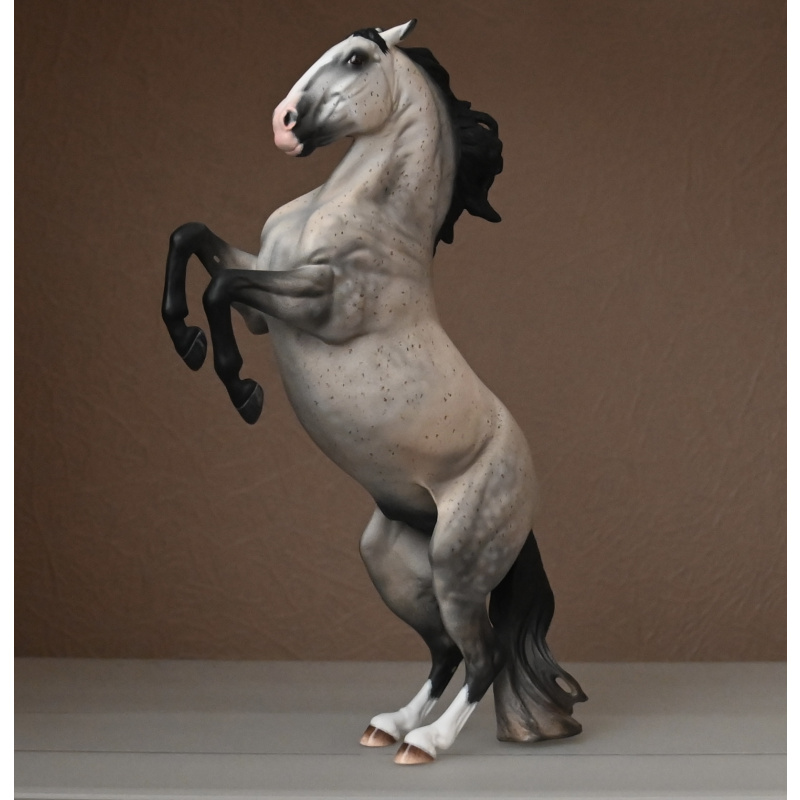CUSTOM BREYER ADONIS TO A FLEABITTEN DAPPLED GREY WITH WARM UNDERTONES