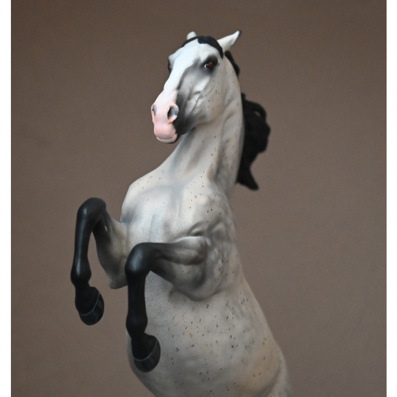 CUSTOM BREYER ADONIS TO A FLEABITTEN DAPPLED GREY WITH WARM UNDERTONES