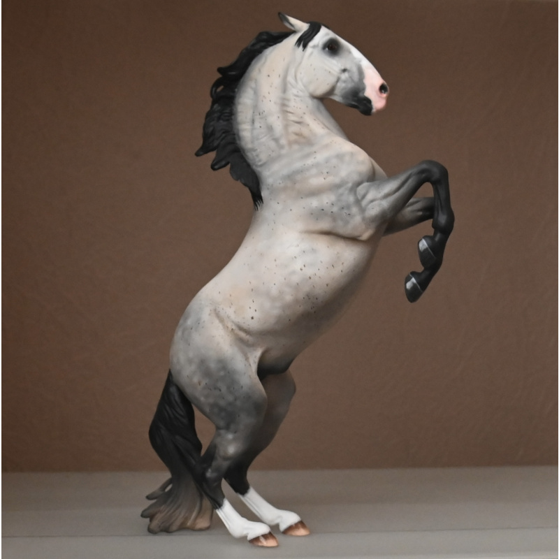 CUSTOM BREYER ADONIS TO A FLEABITTEN DAPPLED GREY WITH WARM UNDERTONES