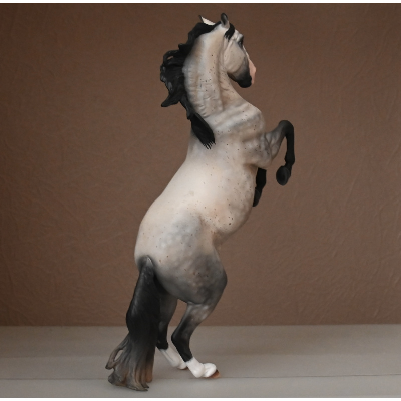 CUSTOM BREYER ADONIS TO A FLEABITTEN DAPPLED GREY WITH WARM UNDERTONES