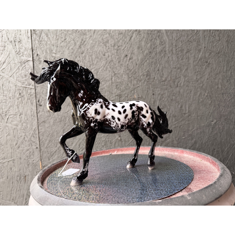 Breyer Custom Model Horse Fireheart Black Bay Full Blanket Appaloosa