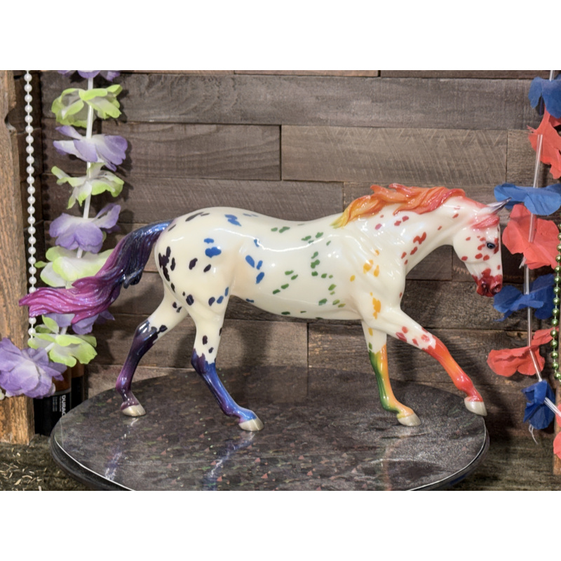 Breyer OF Horse 2021 Glossy Rainbow Appaloosa Breyerfest SR 7 Arts