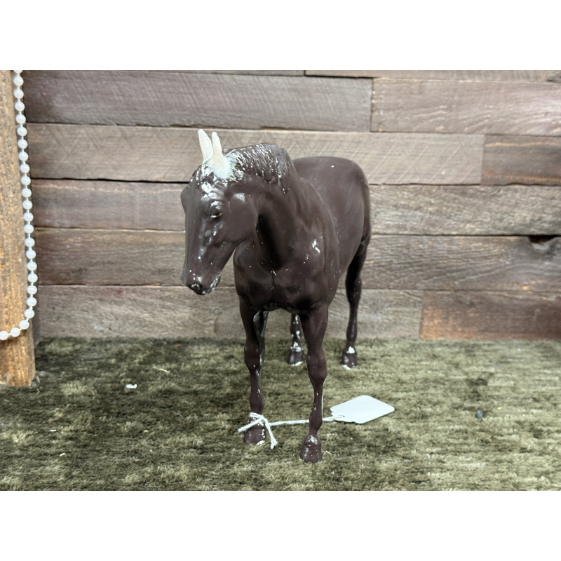 Breyer Custom Horse TB Mare Bare Plastic Chocolate Brown