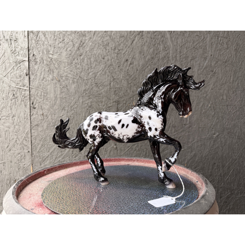 Breyer Custom Model Horse Fireheart Black Bay Full Blanket Appaloosa