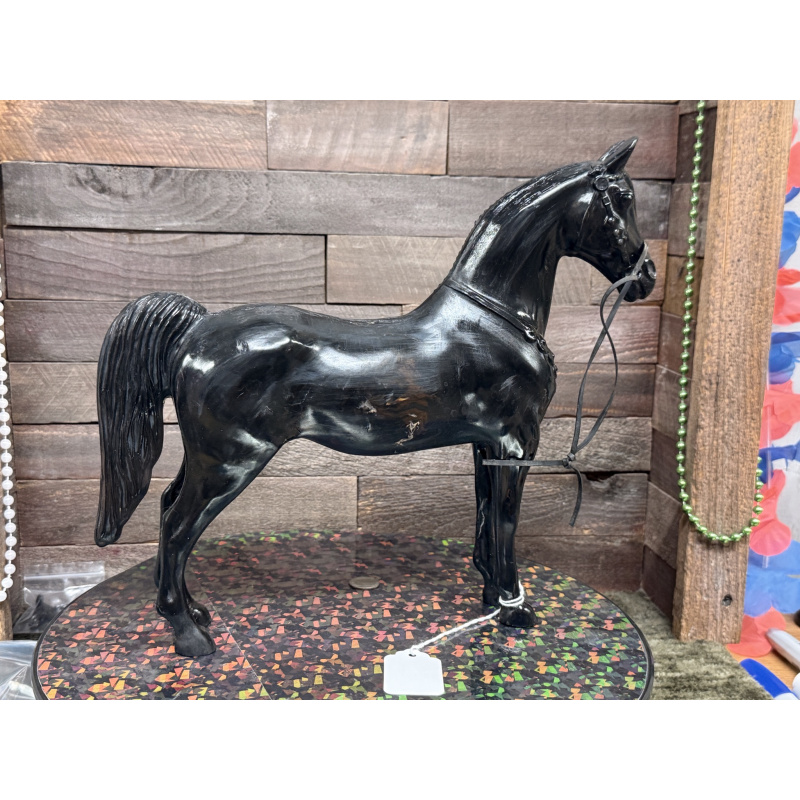 Unknown Stripped Horse Western Horse Knock Off Black Mild Brown Marbled Colors Plastic