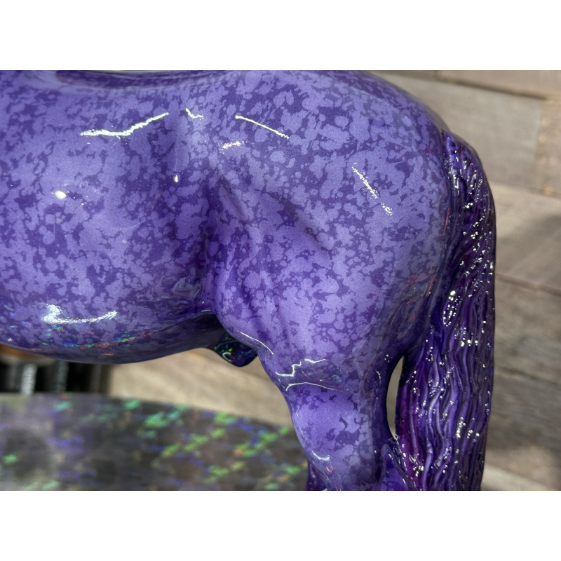 Breyer Custom Horse Traditional Georg Purple Resist Dapple Purple