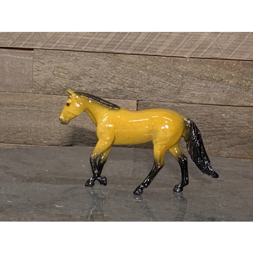 Breyer Custom Horse Stablemate Fleabit Buckskin Loping QH
