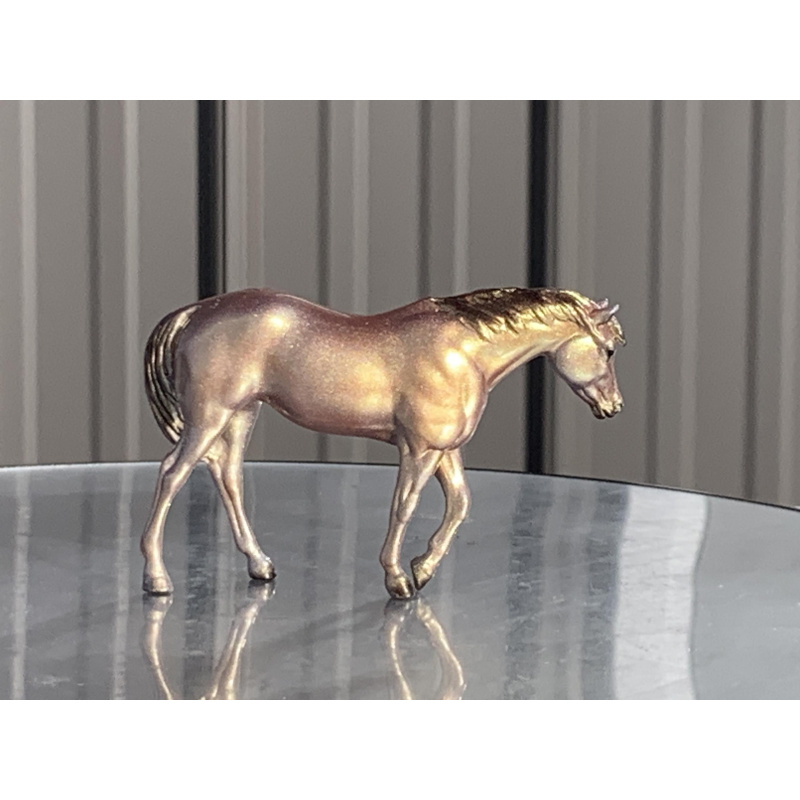 Breyer Custom Horse Indian Pony Glossy Colorshift Paint Rose Gold