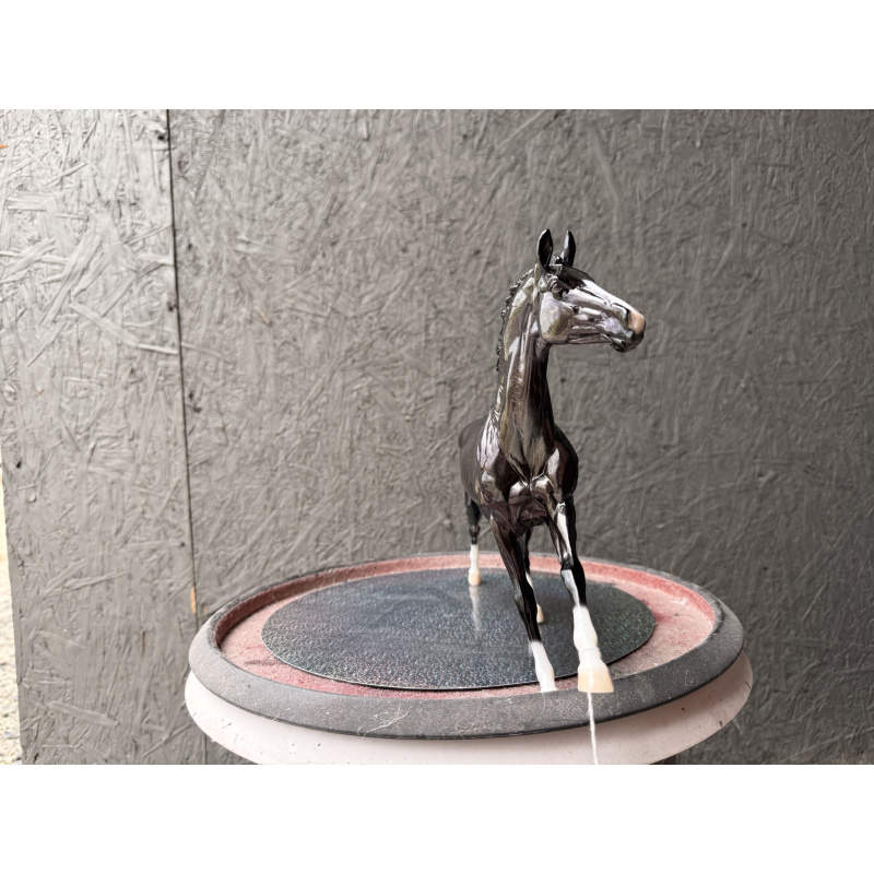 Breyer Custom Model Horse Achal Teke Black Pearl