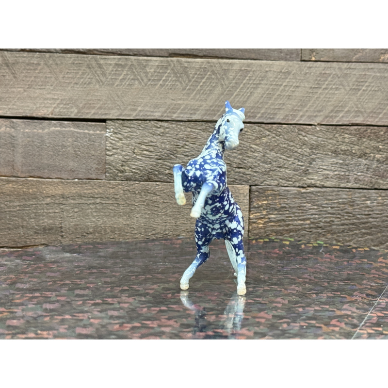 Breyer Custom Horse Stablemate Rearing Andy Wild Dapple Blue Copenhagen White Points