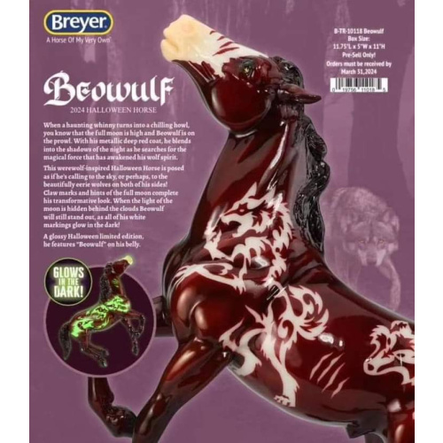 Breyer Beowulf Halloween model in stock