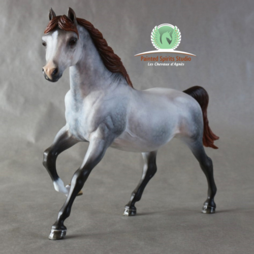 Gemma - CM Breyer Running Mare to dapple mulberry grey