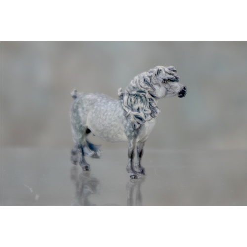 Micro Mini Shetland in Dapple Grey