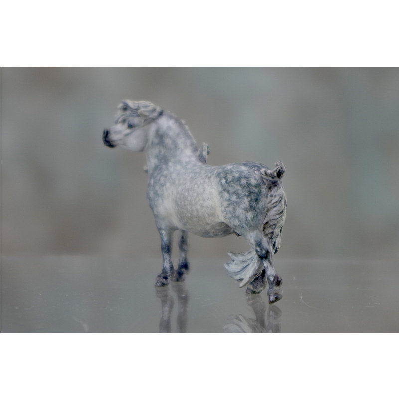 Micro Mini Shetland in Dapple Grey
